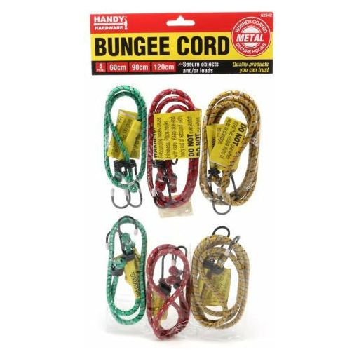 Bungee Cord 60cm 90cm 120cm 6pc - Dollars and Sense