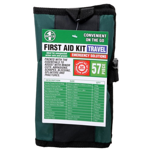 First Aid Kit Travel - 57 Piece - Dollars and Sense