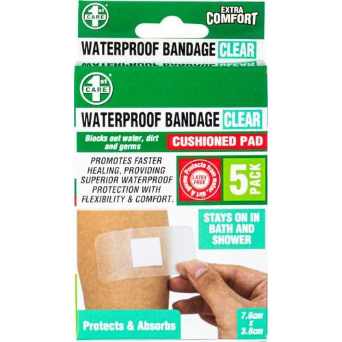 Clear Waterproof Bandaid - 5 Pack Default Title