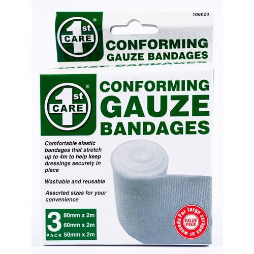 Bandages Conforming Assorted Sizes 3Pk Default Title