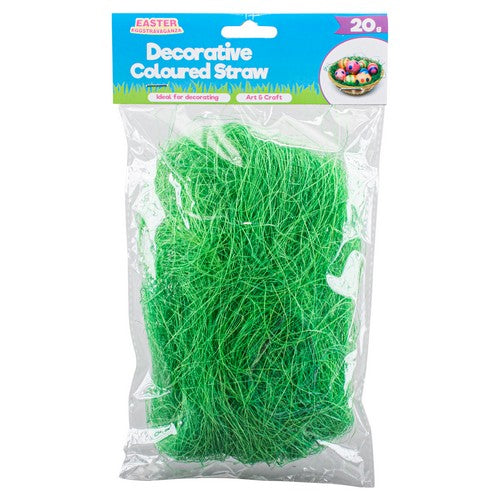 Coloured Decorative Shredded Straw - 20g 1 Piece Assorted - Dollars and Sense