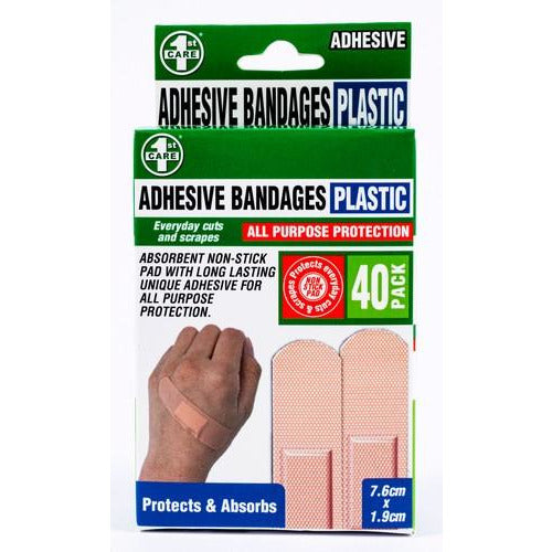 Bandages Plastic 76x19mm 40Pk Default Title