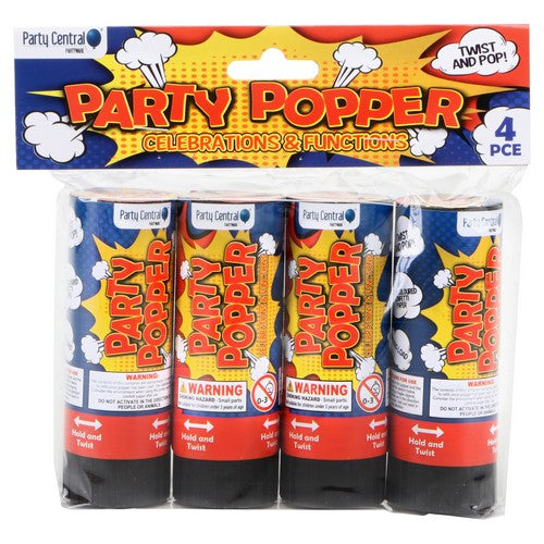 Party Popper - 11cm 4 Pack Default Title