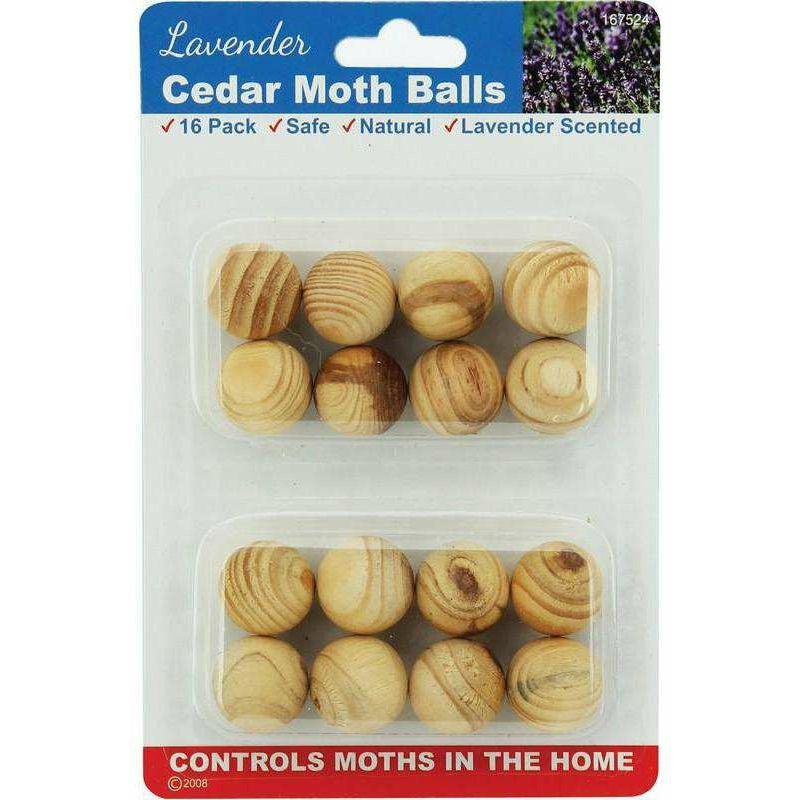 Lavender Scented Cedar Moth Balls 16Pk - Dollars and Sense