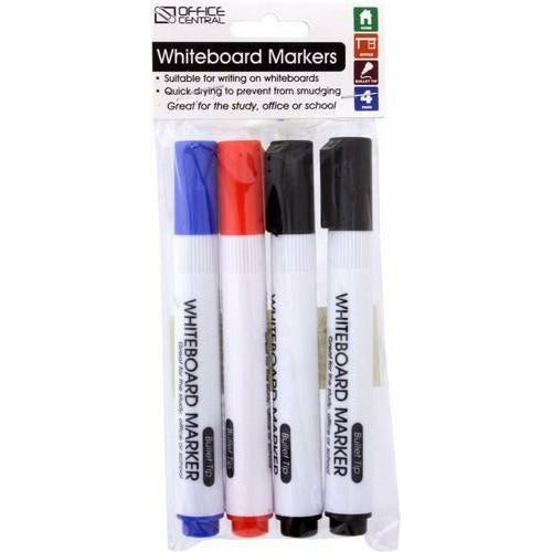 Whiteboard Markers - 4 Pack - Dollars and Sense