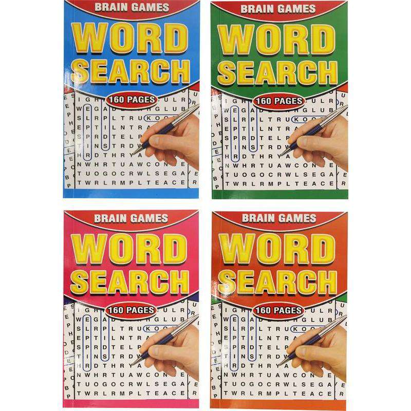 Word Search Brain Games Book A5 160pg - Dollars and Sense