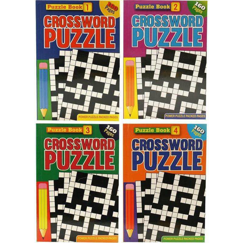 Crossword Puzzle Book 160 Pages A5 - 1 Piece Assorted - Dollars and Sense