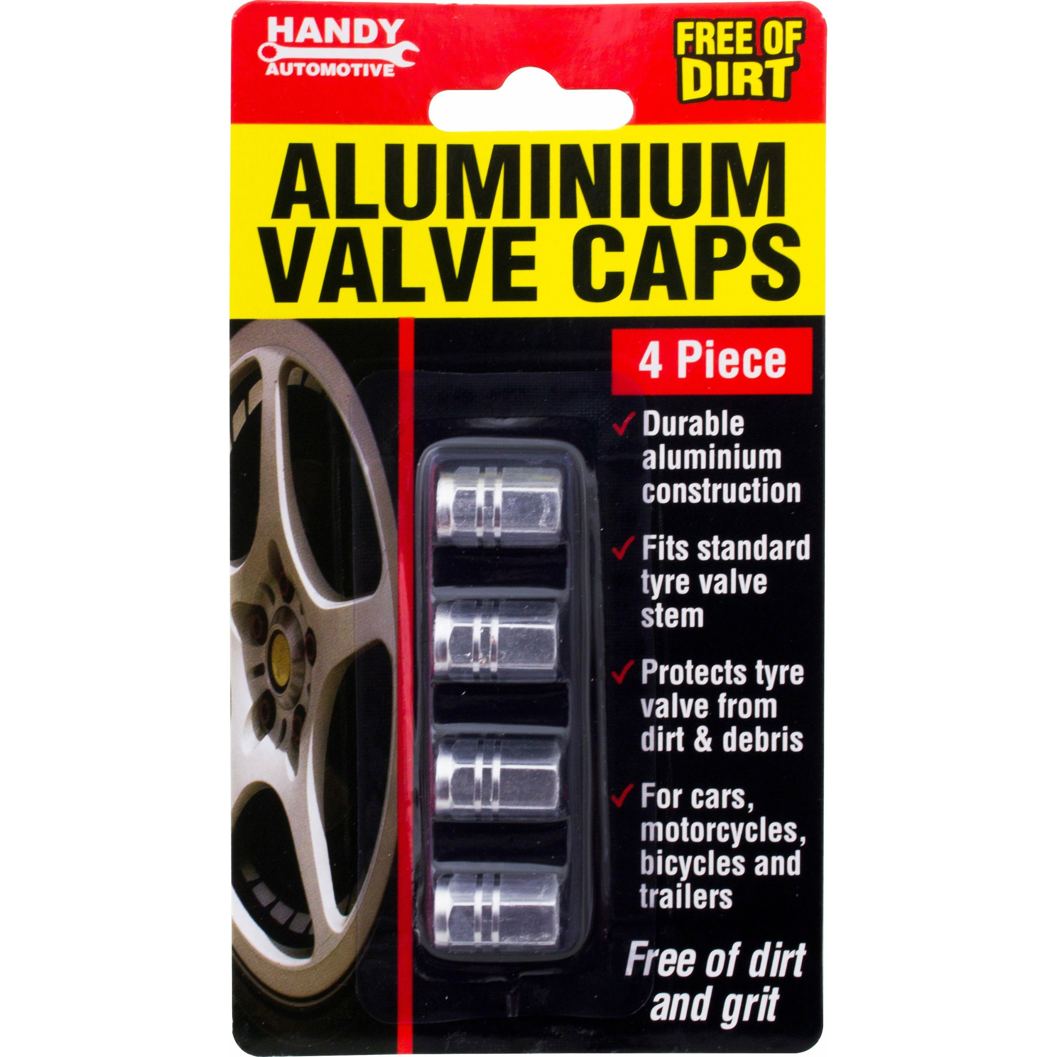 Aluminium Valve Caps - 4 Piece Assorted Default Title