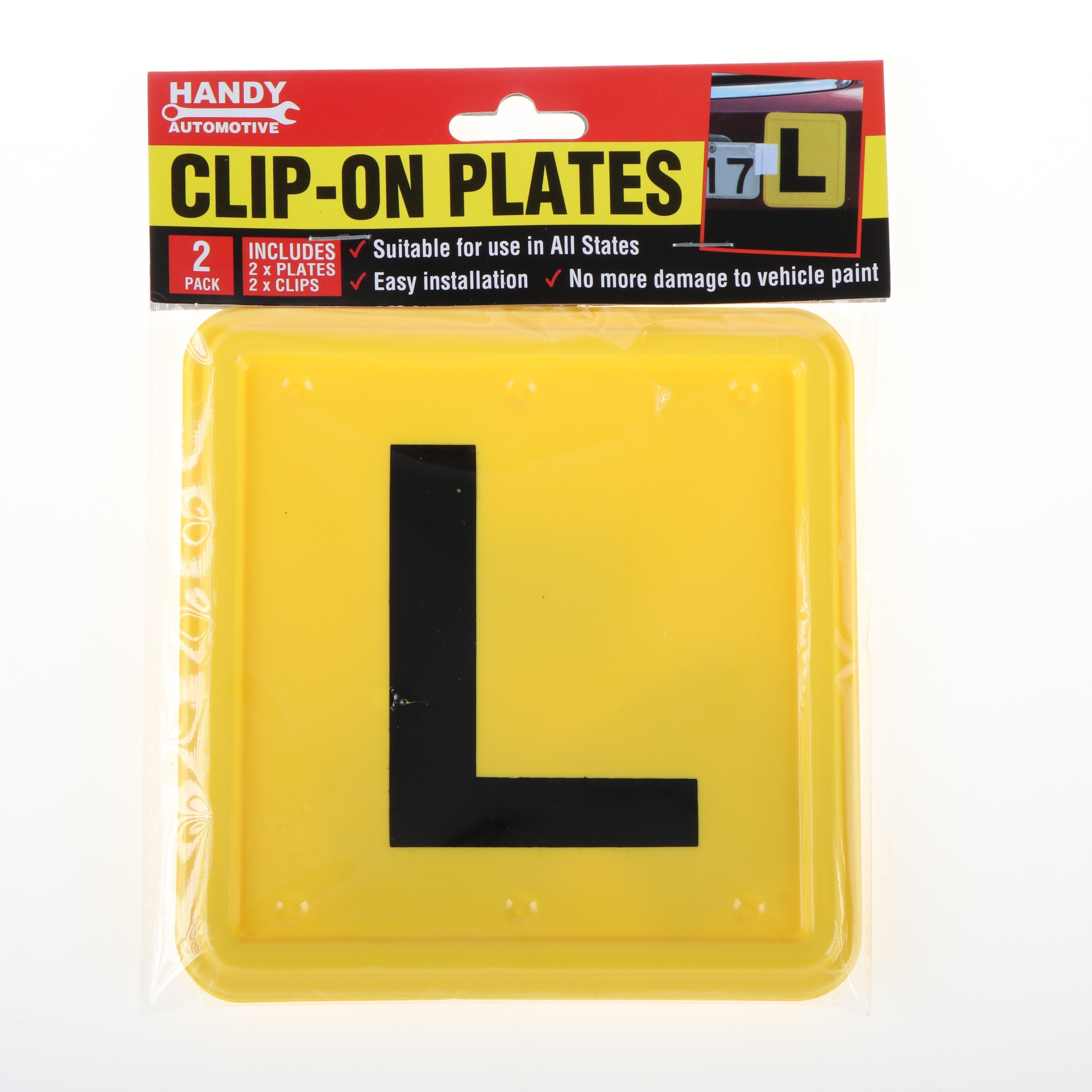 Clip-on L Plates All States - 2 Pack Default Title
