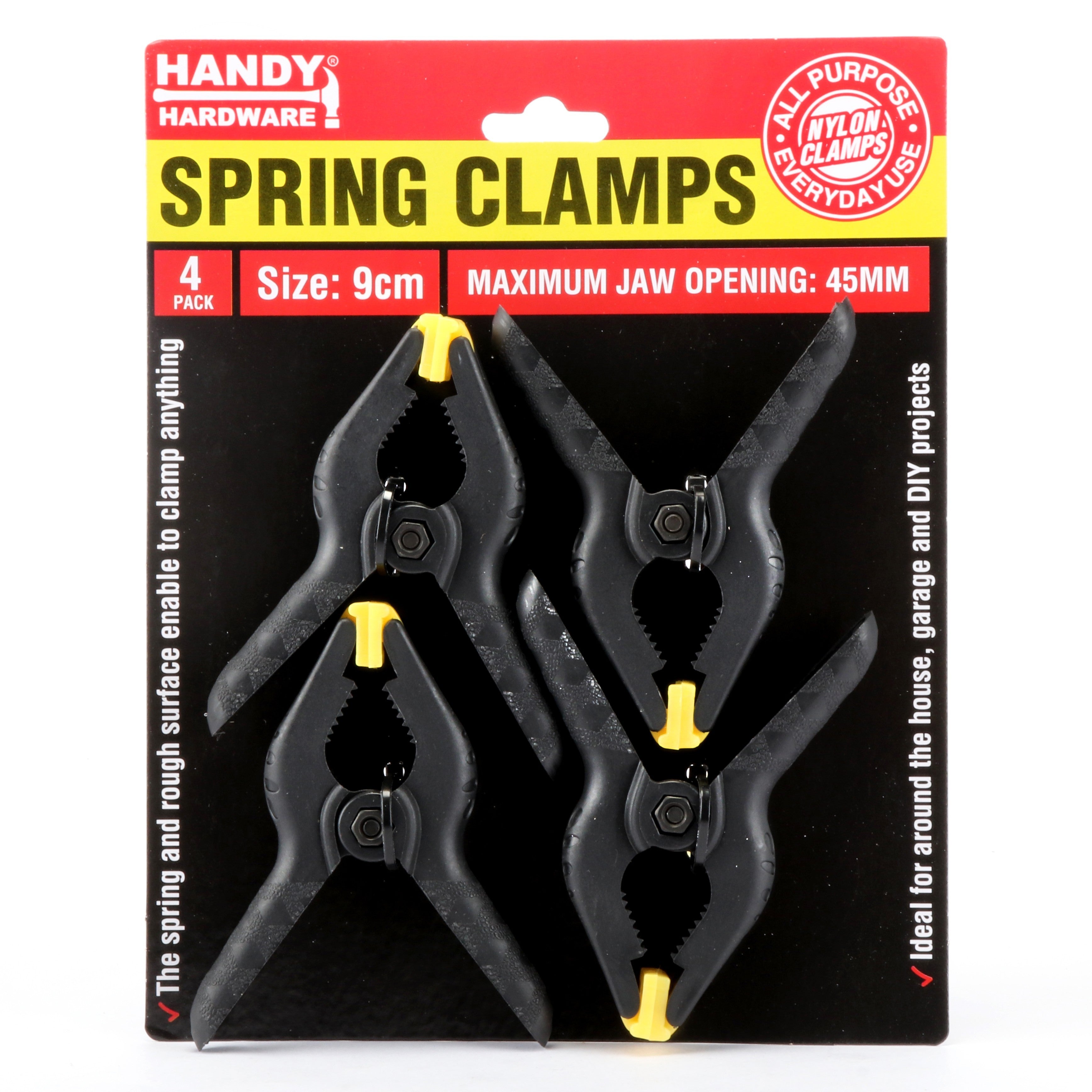 Spring Clamps - 9cm 4 Pack Default Title