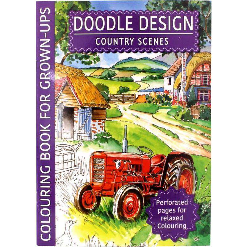 Doodle Design Adult Colouring Book Assorted - Dollars and Sense