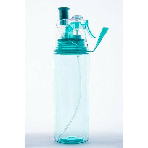 Drink Bottle with Misting Spray - 600ml 1 Piece Assorted - Dollars and Sense