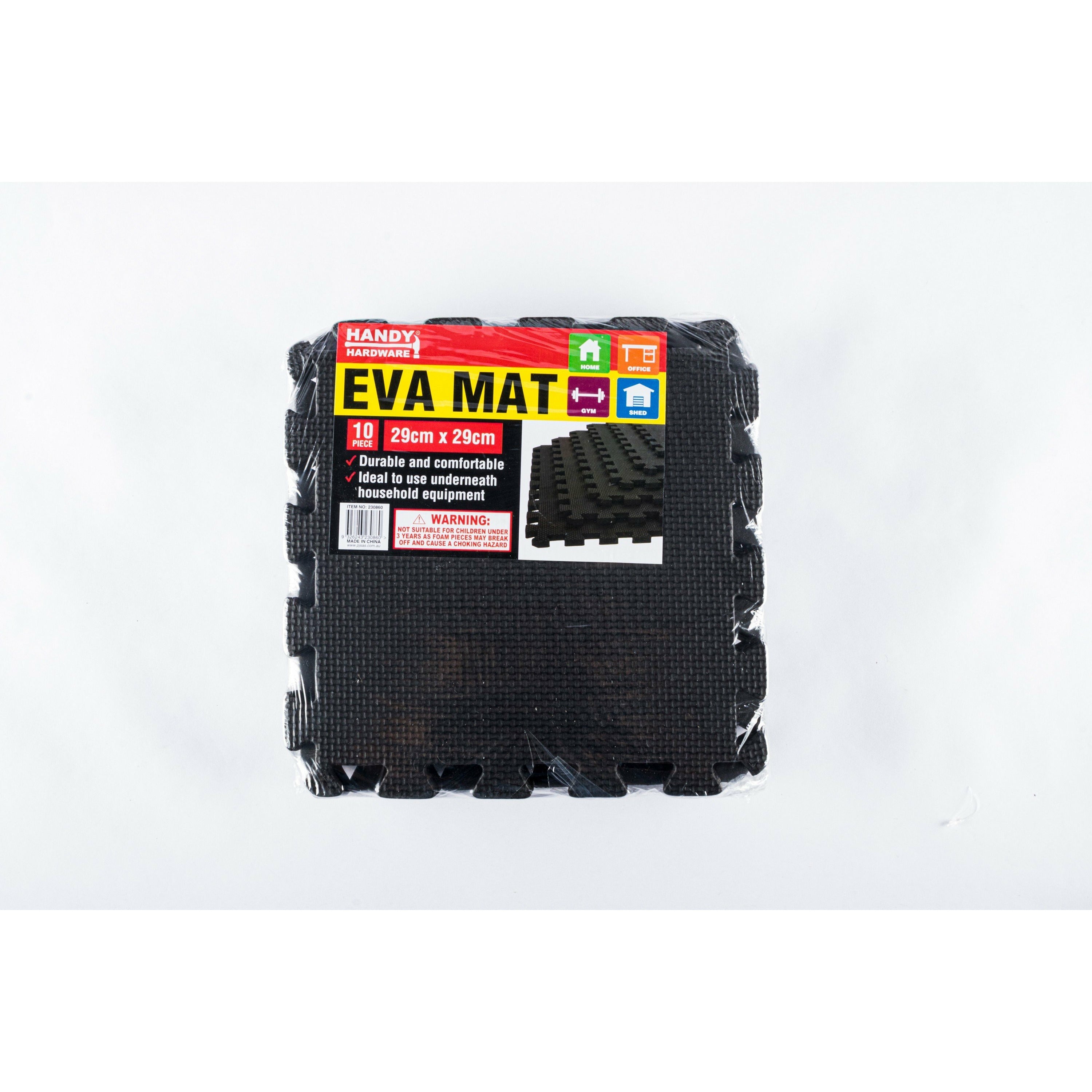 Eva Mat Black - 29x29cm 10 Piece Default Title