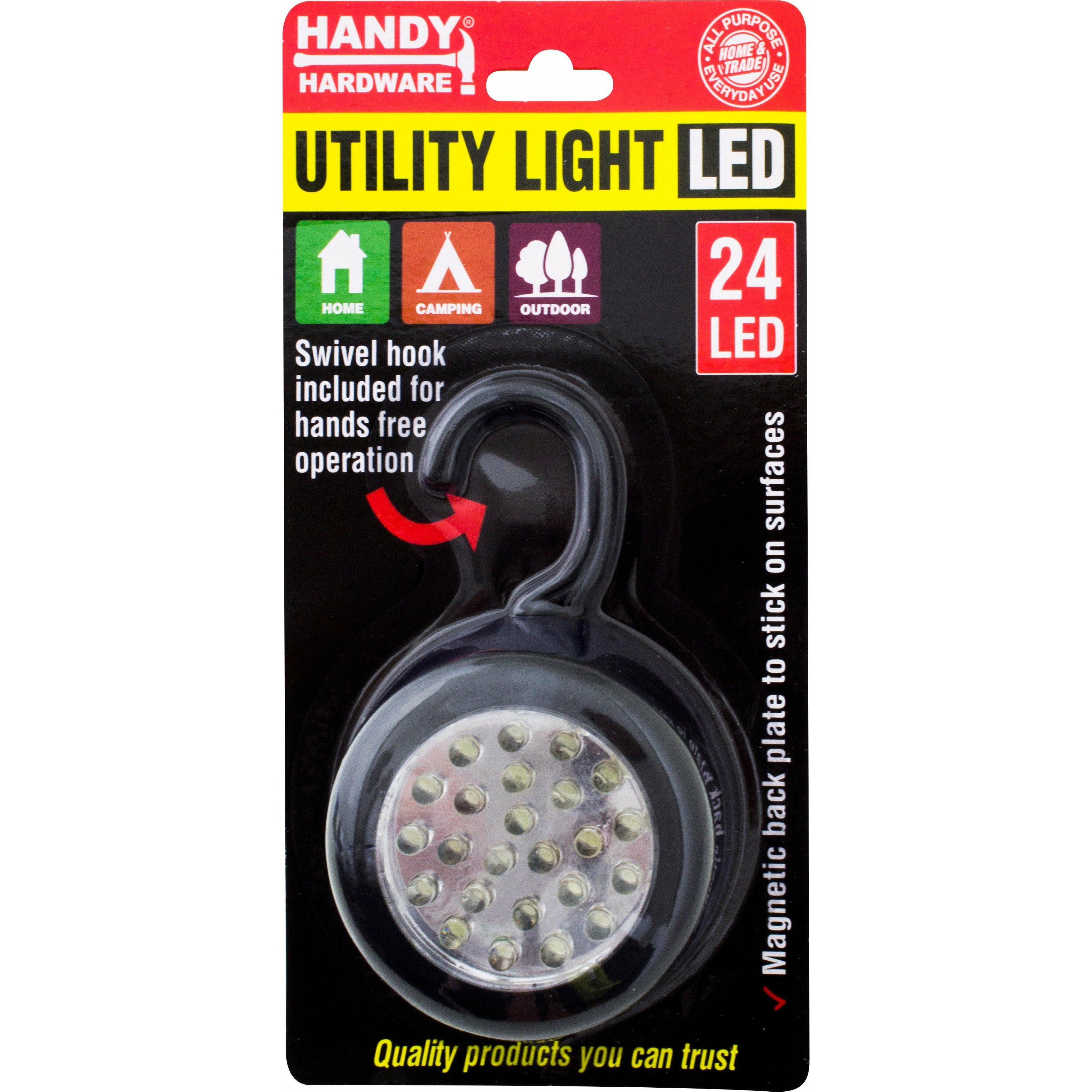 Utility LED Light with Swivel Hook - 24 LED 1 Piece Default Title