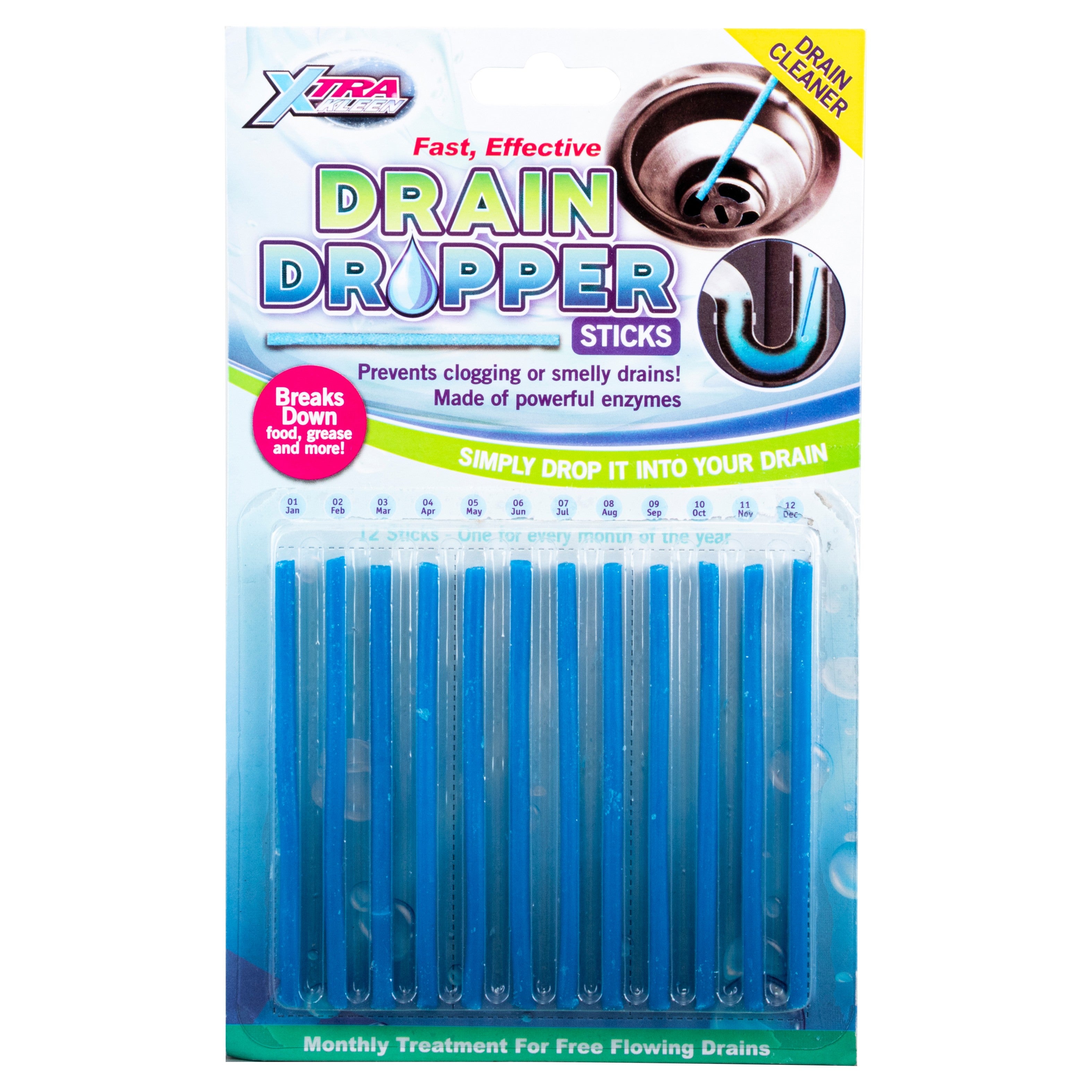 Drain Dropper Sticks - 12 Pack - Dollars and Sense