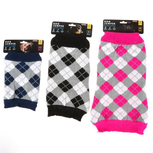 Dog Jumper Chequered Oreo Series - 1 Piece Assorted - Dollars and Sense