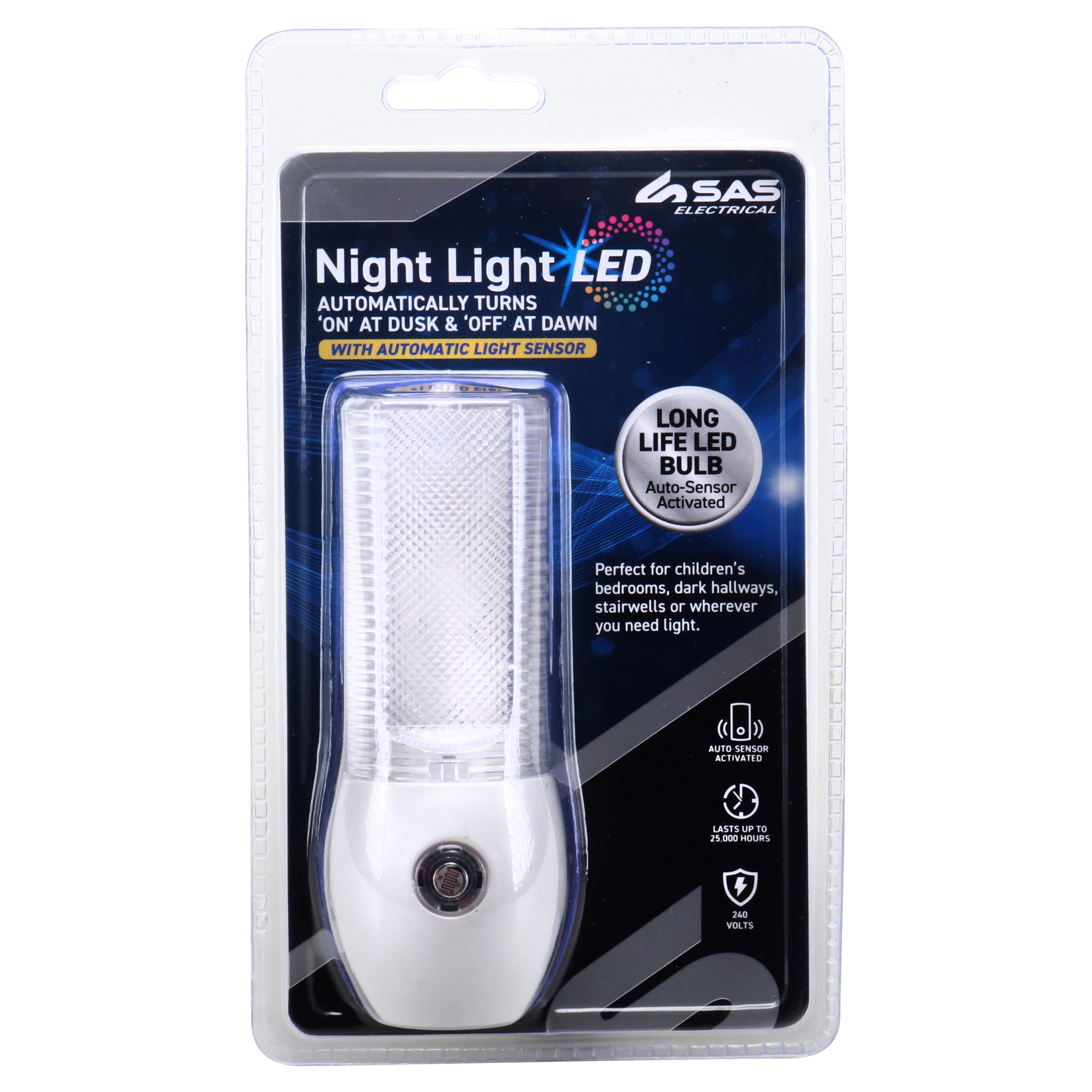 LED Night Light with Automatic Light Sensor - 240v 1 Piece - Dollars and Sense