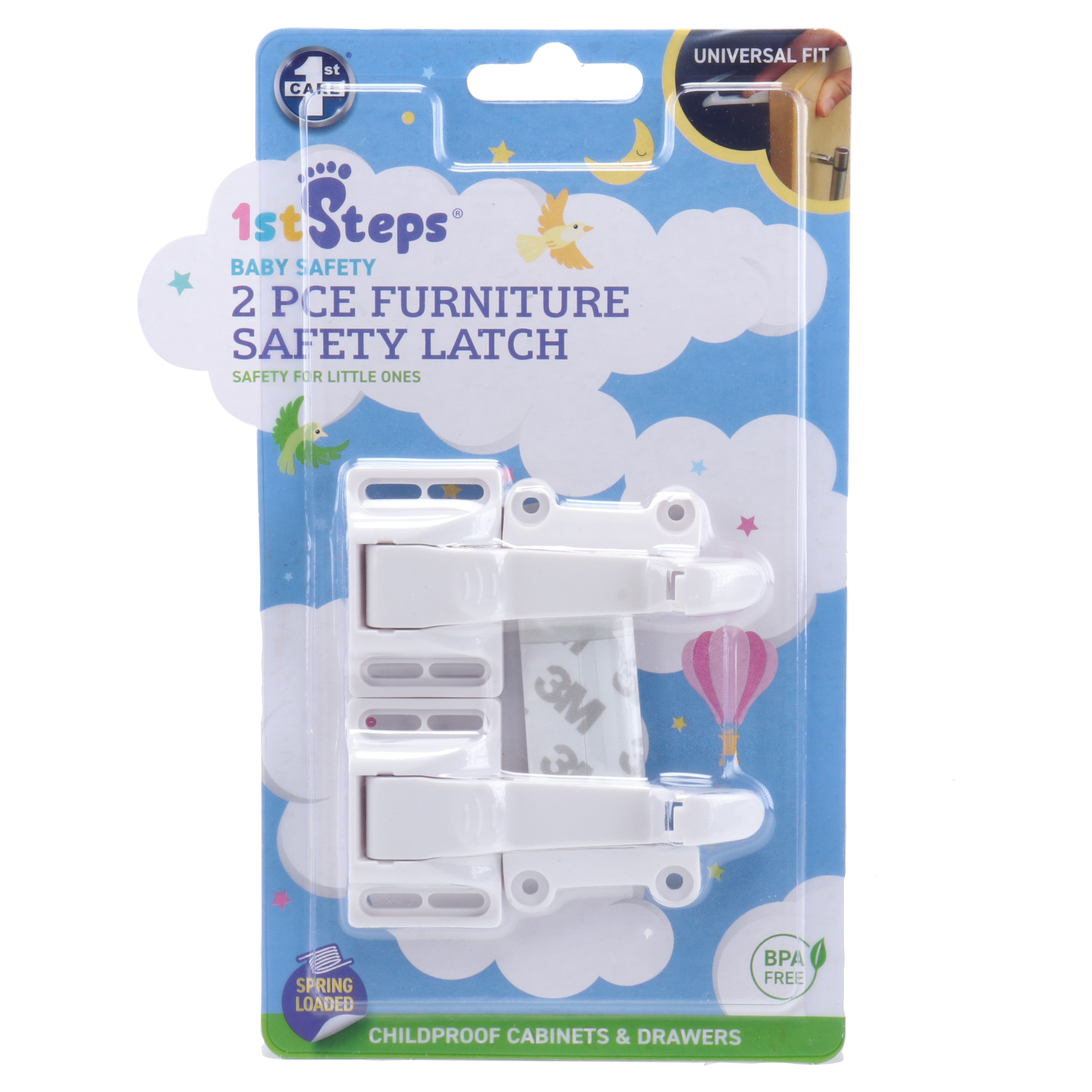 Baby Safety Furninture Safety Latch - 2 Piece - Dollars and Sense