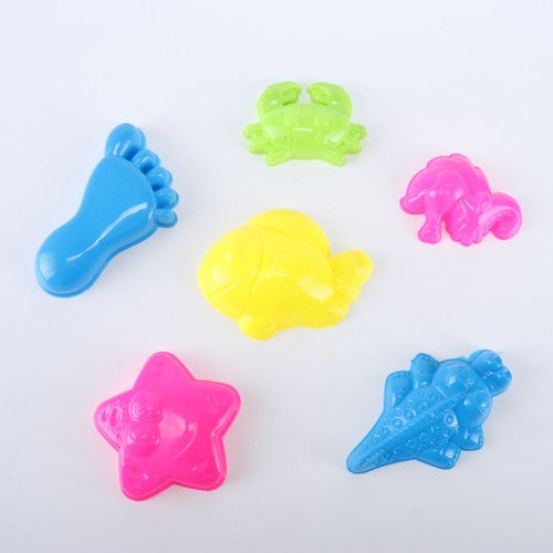 Beach Sea Creature Moulds - 6 Pack 1 Piece - Dollars and Sense