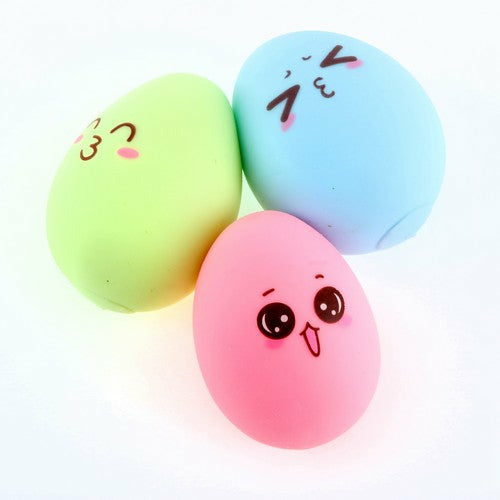 Funny Faces Squishy Egg Ball - 6cm 1 Piece Assorted - Dollars and Sense