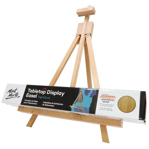 Mont Marte Tabletop Display Easel Beech Wood Signature - Dollars and Sense