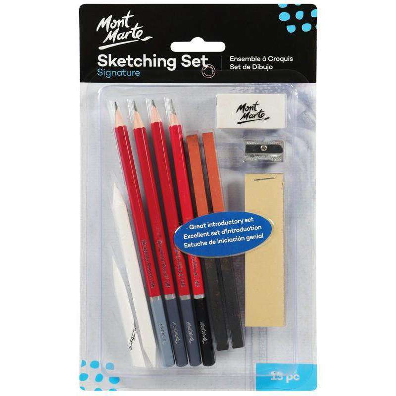 Buy onilne Mont Marte Signature Sketching Set 13pc | Dollars and Sense cheap and low prices in australia