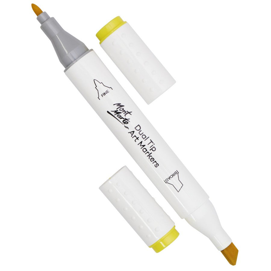 Mont Marte Dual Tip Alcohol Art Marker - Lemon Yellow 35 - Dollars and Sense