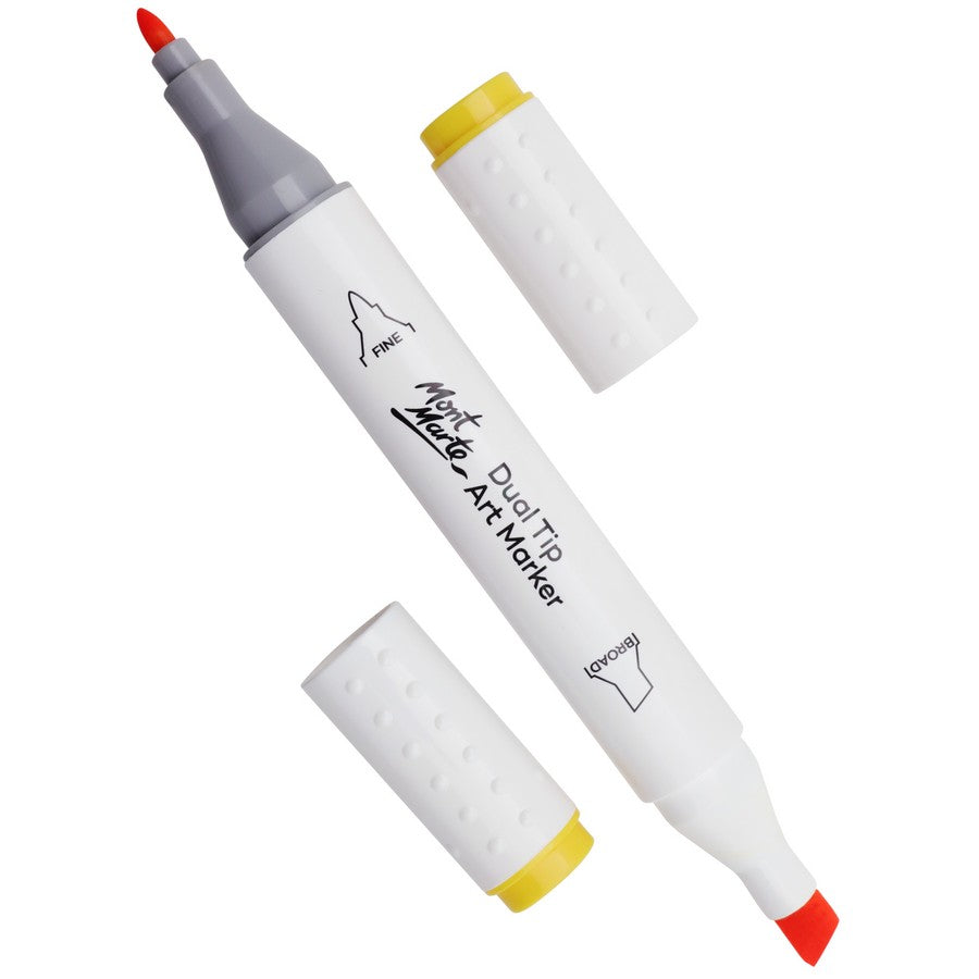 Mont Marte Dual Tip Alcohol Art Marker - Deep Yellow 32 - Dollars and Sense