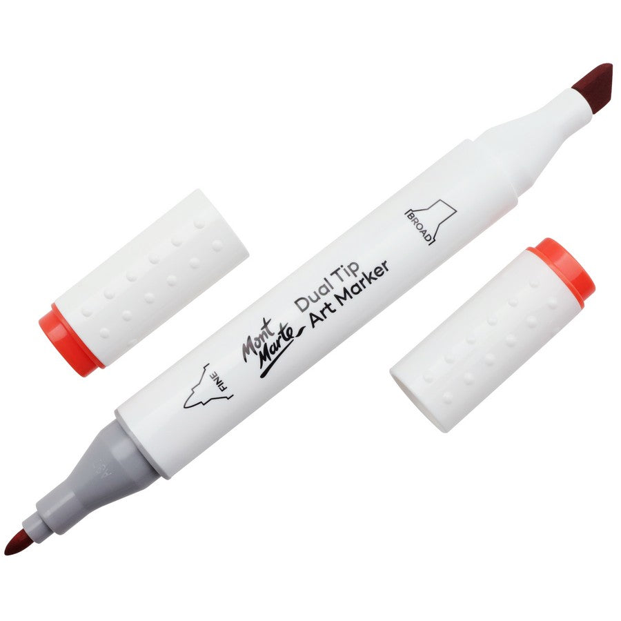 Mont Marte Dual Tip Alcohol Art Marker - Vermilion 14 - Dollars and Sense