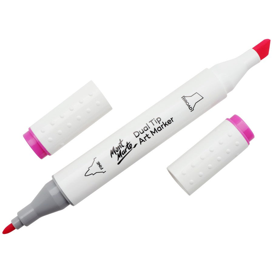 Mont Marte Dual Tip Alcohol Art Marker - Vivid Pink 6 - Dollars and Sense
