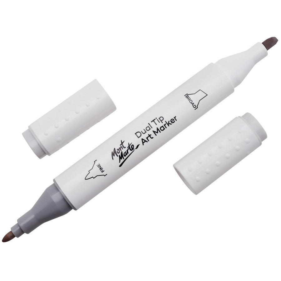 Mont Marte Dual Tip Alcohol Art Marker - Warm Grey Wg0.5 - Dollars and Sense