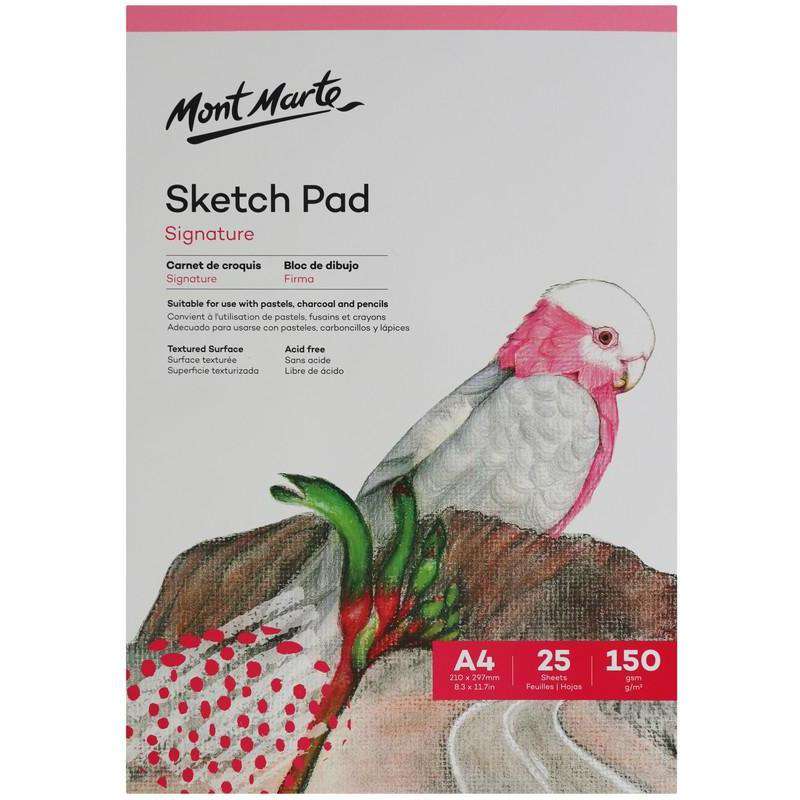 Buy onilne Mont Marte Mont Marte A4 Sketch Pad 150gsm 25 Sheets | Dollars and Sense cheap and low prices in australia