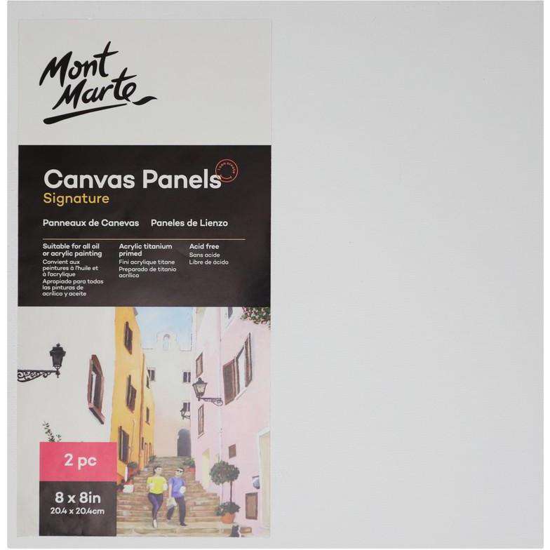 Buy onilne Mont Marte Mont Marte Canvas Panels 20.4x20.4cm 2Pk | Dollars and Sense cheap and low prices in australia