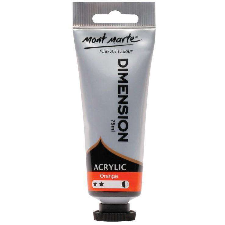 Buy onilne Mont Marte Dimension Acrylic Paint 75ml - Carmine | Dollars and Sense cheap and low prices in australia