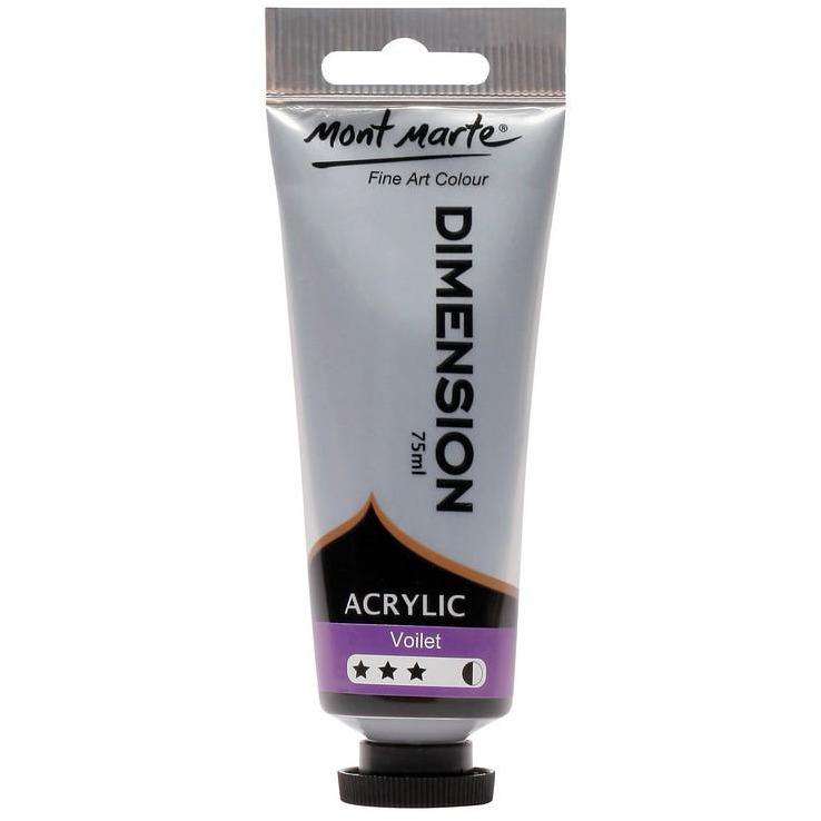 Buy onilne Mont Marte Dimension Acrylic Paint 75ml - Violet | Dollars and Sense cheap and low prices in australia