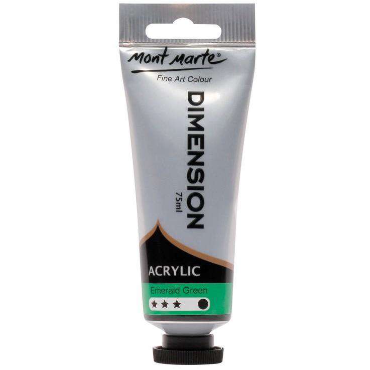 Buy onilne Mont Marte Dimension Acrylic Paint 75ml - Emerald Green | Dollars and Sense cheap and low prices in australia