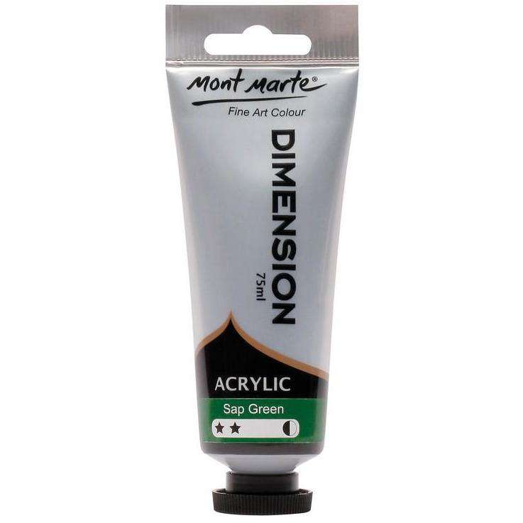 Buy onilne Mont Marte Dimension Acrylic Paint 75ml - Sap Green | Dollars and Sense cheap and low prices in australia