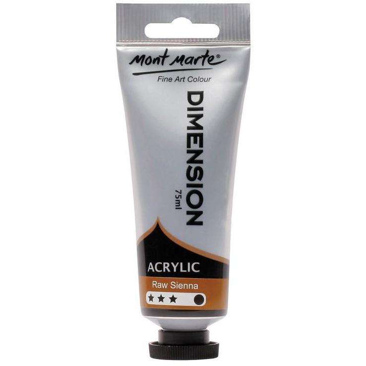 Buy onilne Mont Marte Dimension Acrylic Paint 75ml - Raw Sienna | Dollars and Sense cheap and low prices in australia