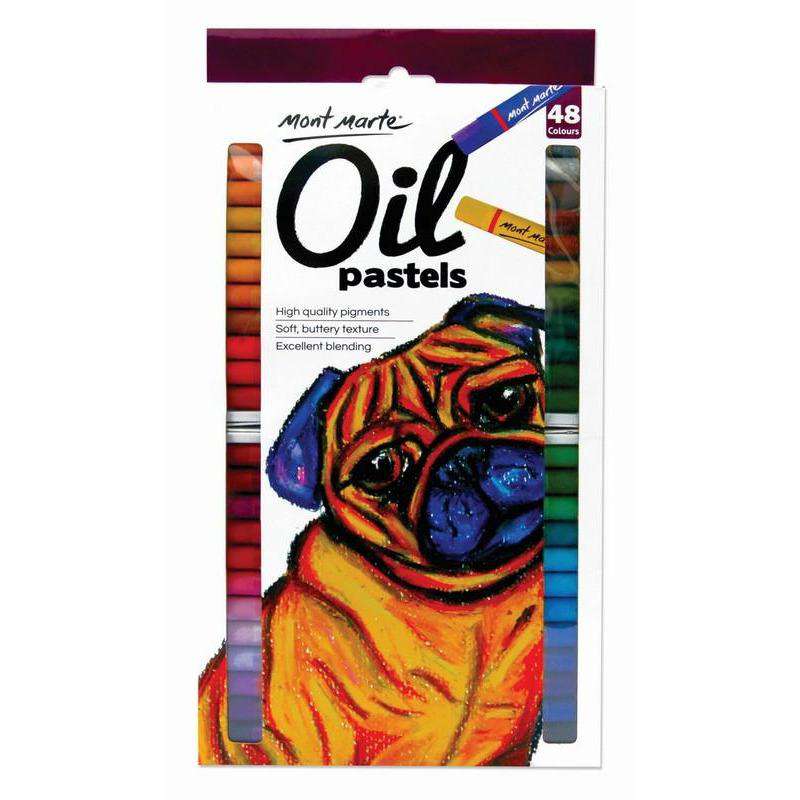Buy onilne Mont Marte Oil Pastels 48pce | Dollars and Sense cheap and low prices in australia
