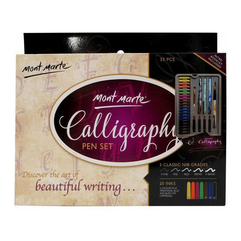 Mont Marte Calligraphy Set 33pcs - Dollars and Sense