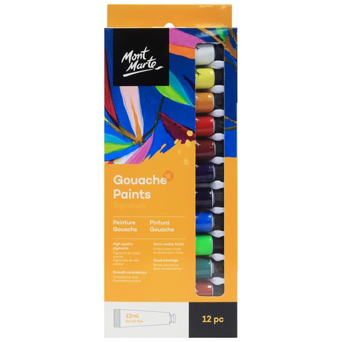 Mont Marte Signature Gouache Paint Set - 12ml 12 Piece Default Title