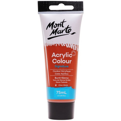 Mont Marte Signature Acrylic Paint - Burnt Sienna 75ml 1 Piece Default Title