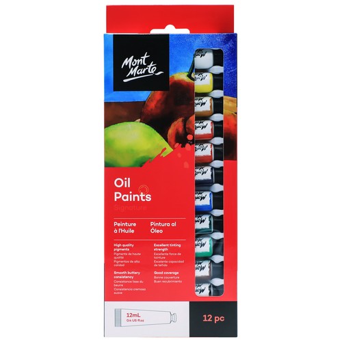 Mont Marte Siganture Oil Paint Set - 12ml 12 Piece Default Title