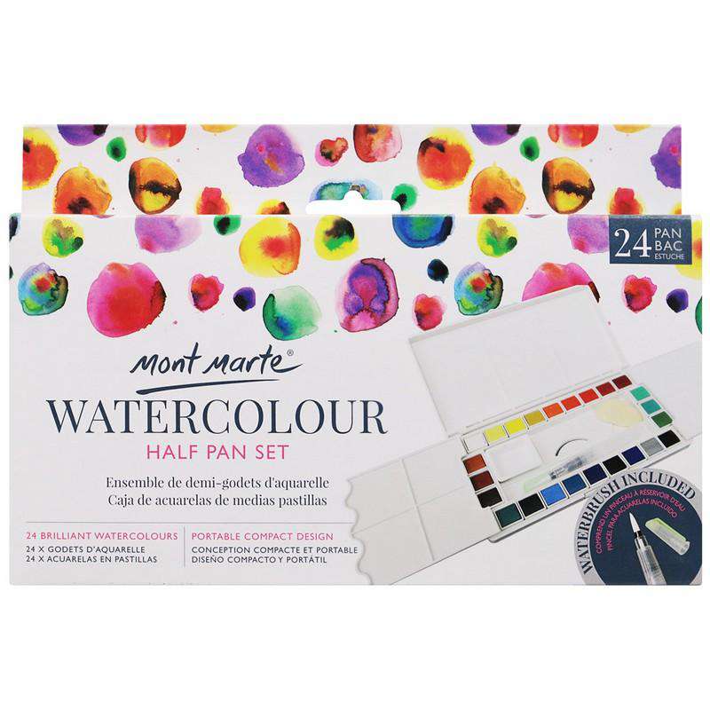 Buy Cheap art & craft online | Premium Watercolour Half Pan Set 27pce|  Dollars and Sense cheap and low prices in australia