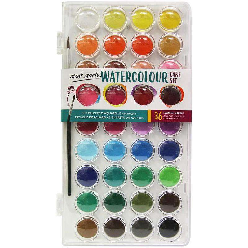 Buy Cheap art & craft online | Watercolour Cake Set 37 Piece|  Dollars and Sense cheap and low prices in australia