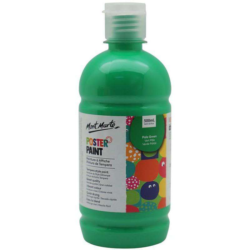 Buy onilne Mont Marte Poster Paint 500ml (16.91oz) - Pale Green | Dollars and Sense cheap and low prices in australia