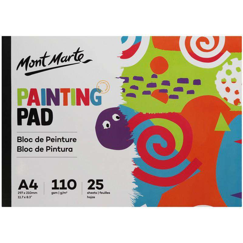 Buy onilne Mont Marte Mont Marte A4 Painting Pad 25 Sheets 100gsm | Dollars and Sense cheap and low prices in australia