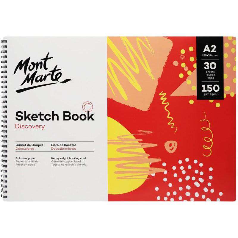 Buy onilne Mont Marte Mont Marte A2 Sketch Book 150gsm 30 Sheets | Dollars and Sense cheap and low prices in australia