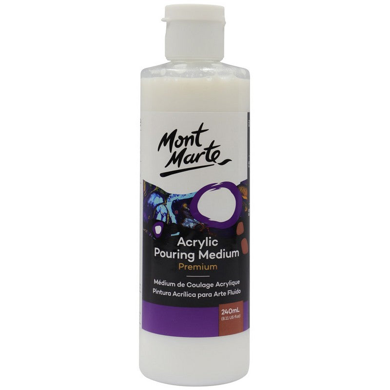 Mont Marte Premium Acrylic Pouring Medium 240ml - Dollars and Sense
