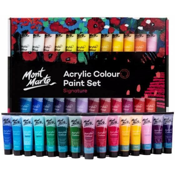 Mont Marte Acrylic Colour Paint Set 36ml 48pcs - Dollars and Sense